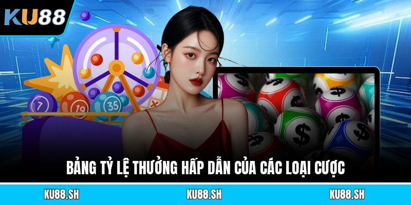 Bảng tỷ lệ thưởng hấp dẫn của các loại cược